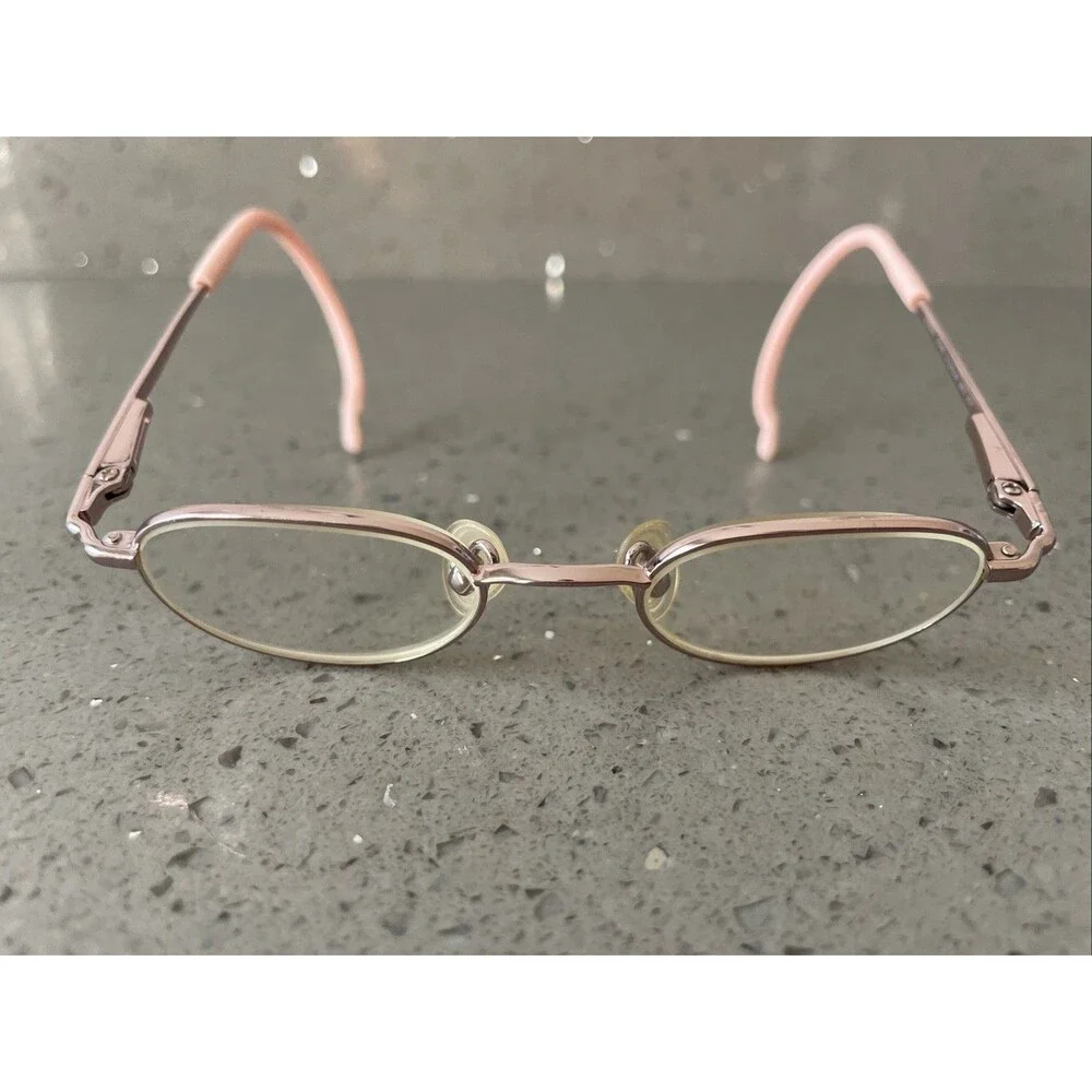 Disney Marchon 86CT 651 Eyeglasses Frames ONLY Kids Full Rim Oval 36-16-130 pink